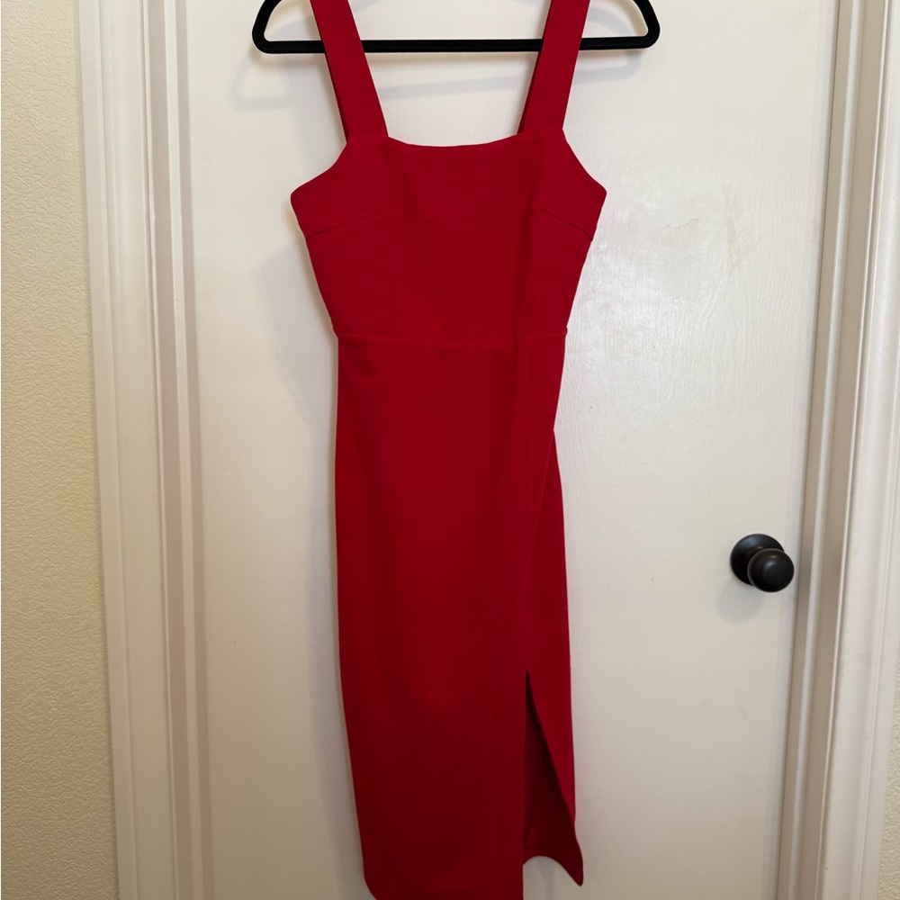 Petal & Pup Red Midi Dress